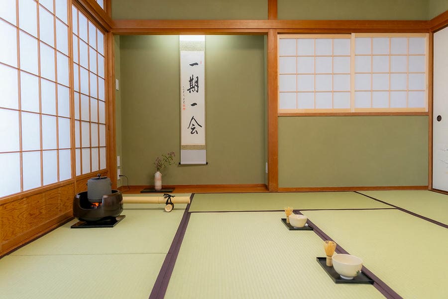 Kyoto tea ceremony experience in a traditional Japanese-style tea room