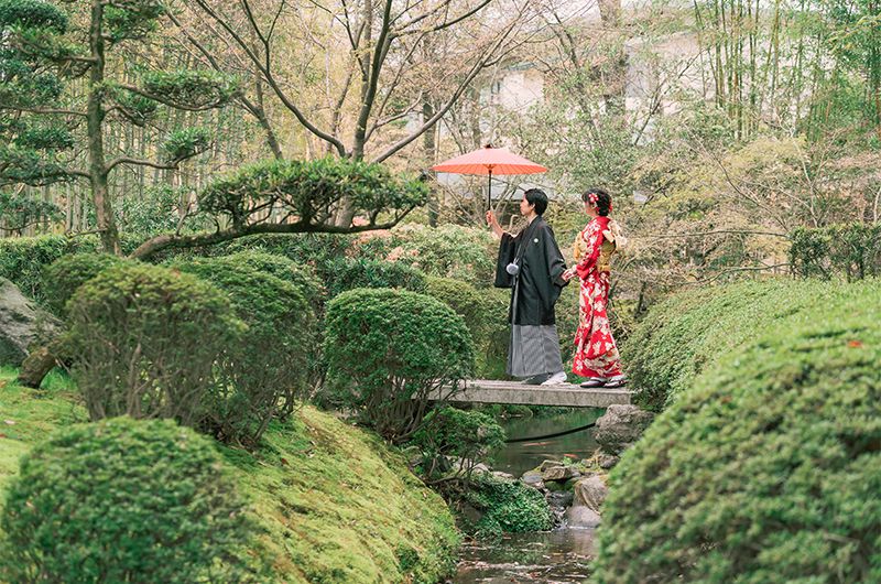 京都の庭園でゆったり贅沢一日撮影プラン