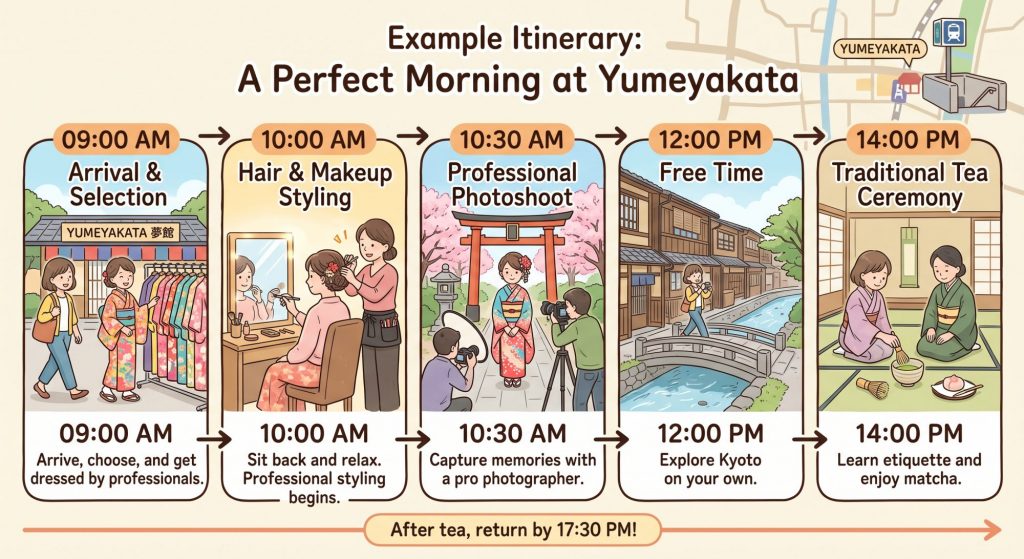 The Ultimate Kyoto Experience Kimono, Tea Ceremony & Photoshoot All in One Place Yumeyakata